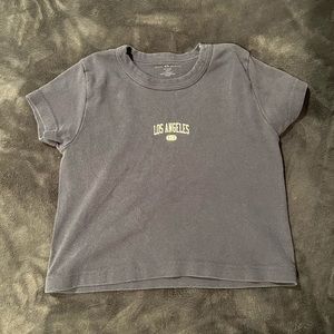 Brandy Melville Navy Blue Crop Top